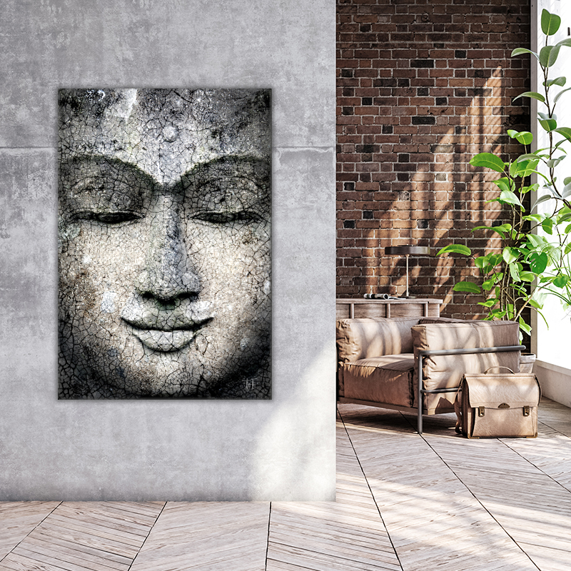 Verkeerd hervorming Struikelen ToF Wanddecoratie kunst gezicht Boeddha | ToF aan je muur